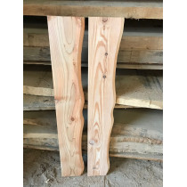 Deckbrett, Lärche mit gefräster Kante, 100x14cm breit, 2cm lang, 2 Stück 